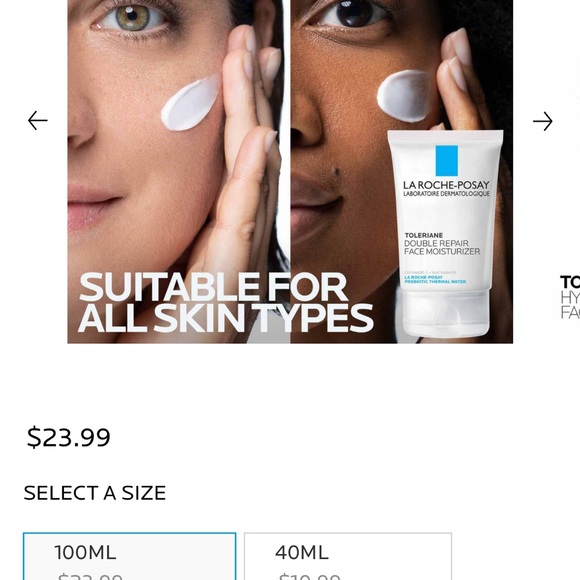 LA ROCHE- POSAY TOLERIANE DOUBLE REPAIR FACE MOISTURIZER - Picture 5 of 8